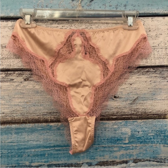 Victoria's Secret Other - Victoria’s Secret Dream Angels Brazilian Panty Satin Lace Luxe High Waist M/M